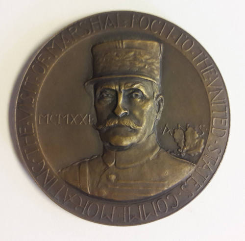 Marshal Foch's Visit to the United States Medal