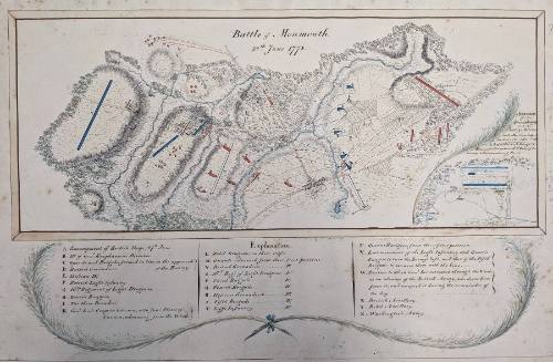 Battle of Monmouth Map