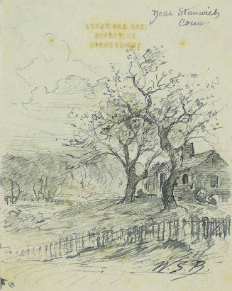 Cottage and Trees Near Stanwick, Connecticut