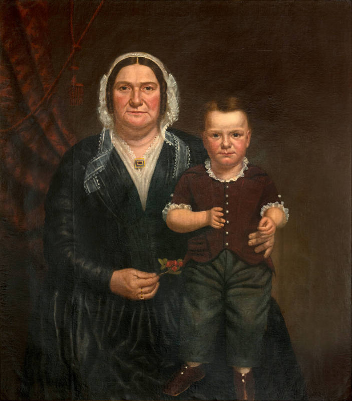 Mary H. Hendrickson and her Grandson Charles Stillwell
