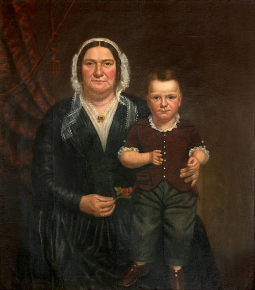 Mary H. Hendrickson and her Grandson Charles Stillwell
