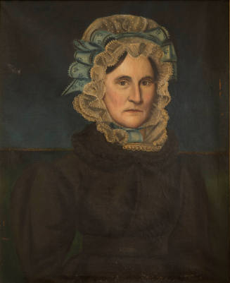 Woman Wearing a Blue Ribboned Cap
